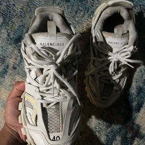 Balenciaga Off-White Athletic Sneakers
